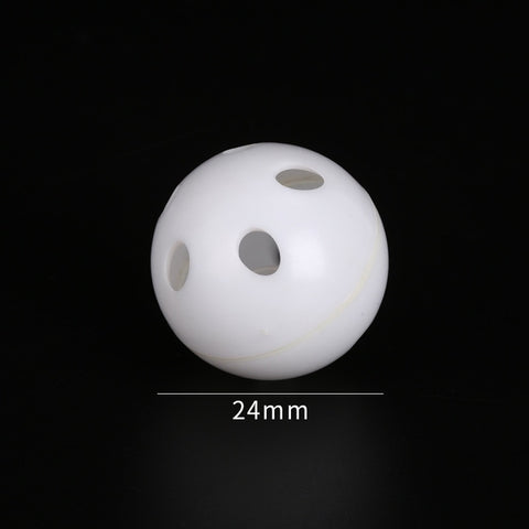 10pcs 24mm Plastic Rattle Bell Balls Dog Toy