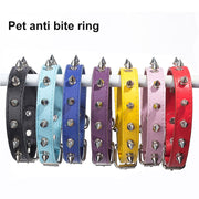 1pc Cool Cat Dog Leather Spiked Collar - The Savvy Pets