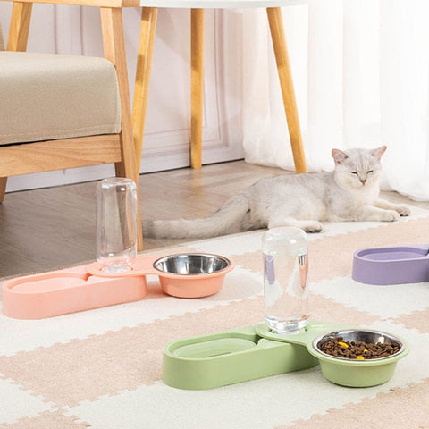 Movable Automatic Water Dispenser and Feeder - The Savvy Pets