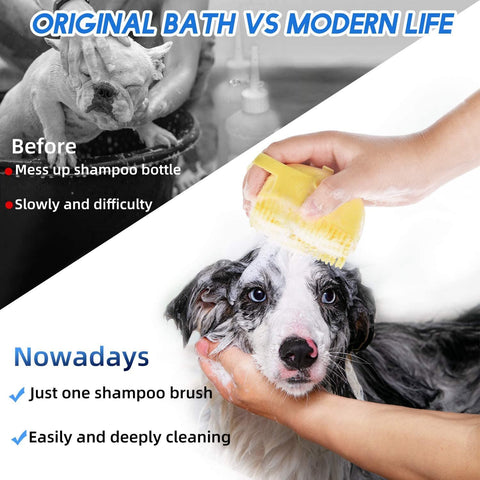 Pet Shampoo Brush - The Savvy Pets