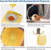 Pet Shampoo Brush - The Savvy Pets